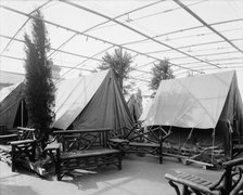 Tents on roof, Bellevue-Stratford, Philadelphia, Pa., c1907. Creator: Unknown.