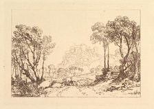 The Castle above the Meadows (Liber Studiorum, part II, plate 8), 1808. Creator: JMW Turner.