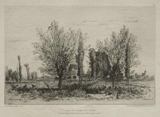 Dans les Champs de Cénon, 1876. Creator: Maxime Lalanne (French, 1827-1886).