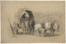 Un Chariot de farinier (A Miller's Carriage), c. 1895. Creator: Albert Charles Lebourg (French, 1849-1928).