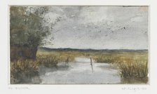 Grassland and canal, 1867-1913. Creator: Philip Zilcken.