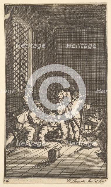 Hudibras Catechized (Seventeen Small Illustrations for Samuel Butler's Hudibras, no. 14), 1721-26. Creator: William Hogarth.