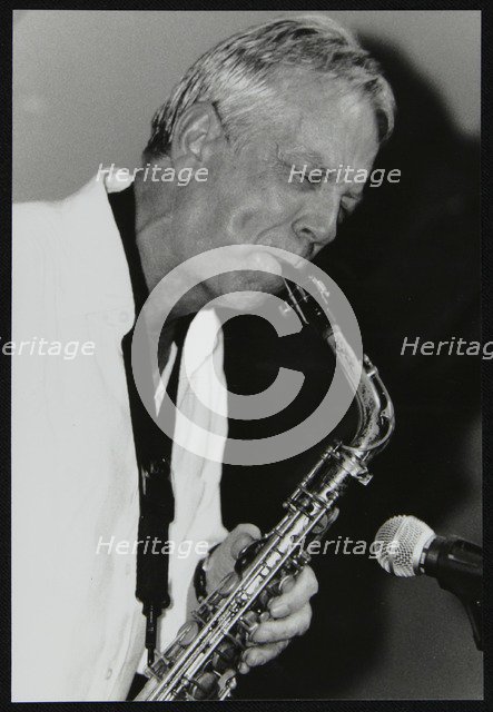 Pat Crumly playing alto saxophone at The Fairway, Welwyn Garden City, Hertfordshire, 2004. Artist: Denis Williams