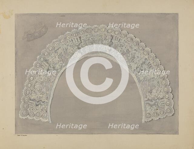 Embroidery, 1937. Creator: Edith Magnette.