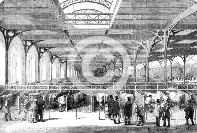 The Paris Agricultural Exhibition - the Cattle - general view, 1856.  Creator: Unknown.