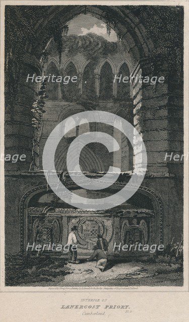 'Interior of Lanercost Priory. Cumberland', 1814. Artist: John Greig.