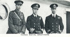 'Three Royal Brothers', 1920 (1937). Artist: Unknown.