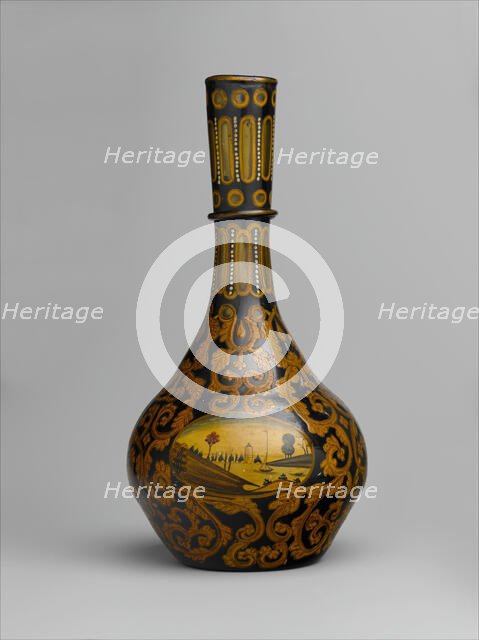 Vase with Landscape Vignette, Turkey, 19th century. Creator: Unknown.