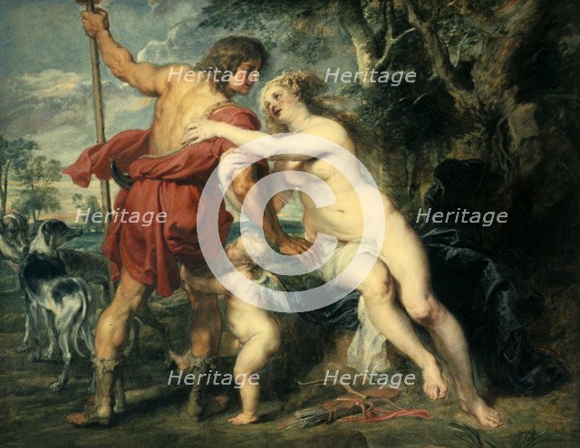 'Venus and Adonis', c1630. Artist: Peter Paul Rubens
