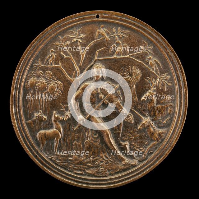 Orpheus Charming the Beasts of the Fields, late 15th - early 16th century. Creator: Moderno.