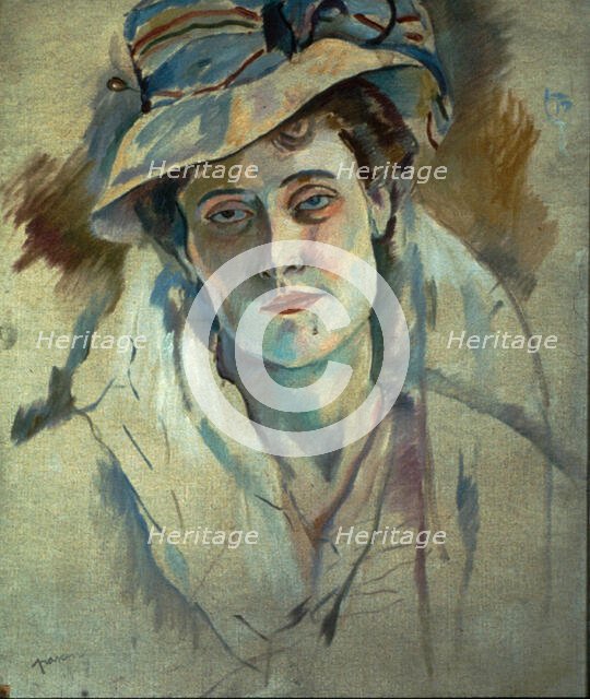 Hermine David, 1907. Creator: Jules Pascin.