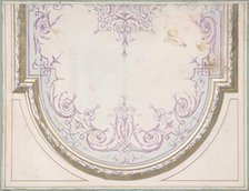 Design for Ceiling of the Duchess of Newcastle's Petit Salon, Hôtel Hope, 1867. Creators: Jules-Edmond-Charles Lachaise, Eugène-Pierre Gourdet.