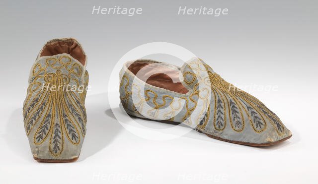 Slippers, French, 1835-45. Creator: Unknown.