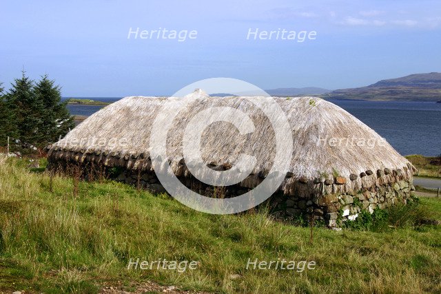 Black house, Colbost Folk Museum, Skye, Highland, Scotland.