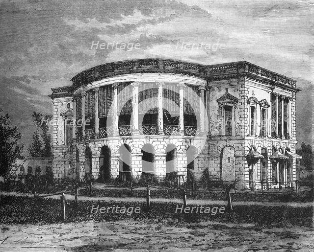 'European Residence in Calcutta', c1891. Creator: James Grant.