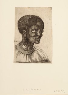 A Black Man in Three-quarter Profile, 1522. Creator: Frans Crabbe van Espleghem.