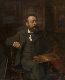 The Painter Albert De Vriendt, late 19th-early 20th century. Creator: Edouard De Jans.