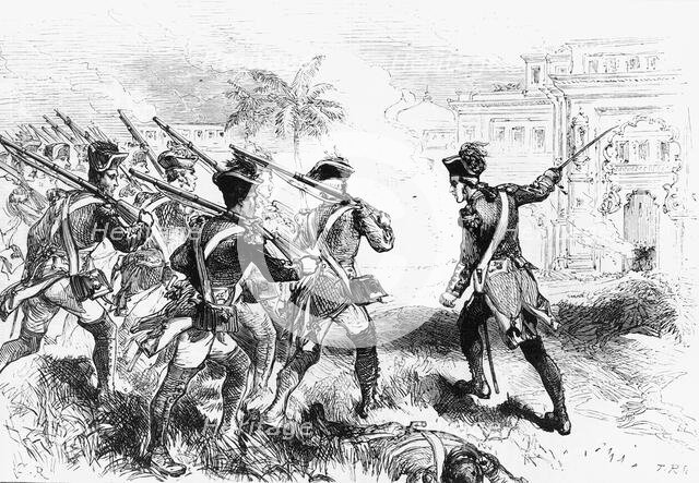 'Clive Leading His Men Up To Conjeveram', c1891. Creator: James Grant.