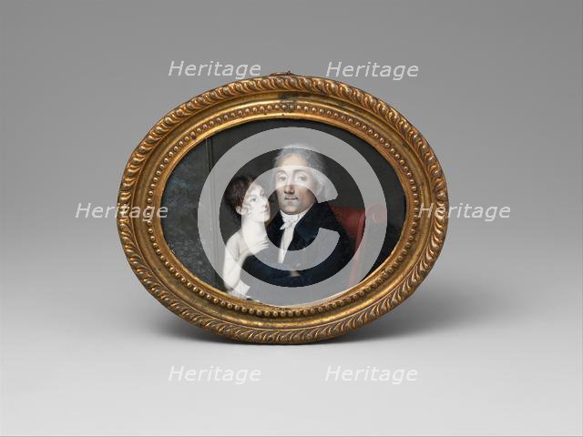 Portrait of a Gentleman and His Daughter, ca. 1805. Creator: François M. Guyol de Guiran.