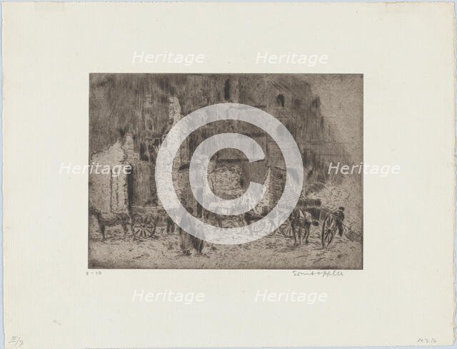 Lille: Ruine, 1916. Creator: Ernst Oppler.