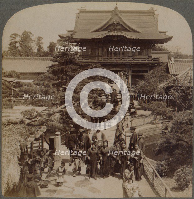 'Main gateaway to Shinto Temple, Kameido, Tokyo, Japan', 1904.  Artist: Unknown.