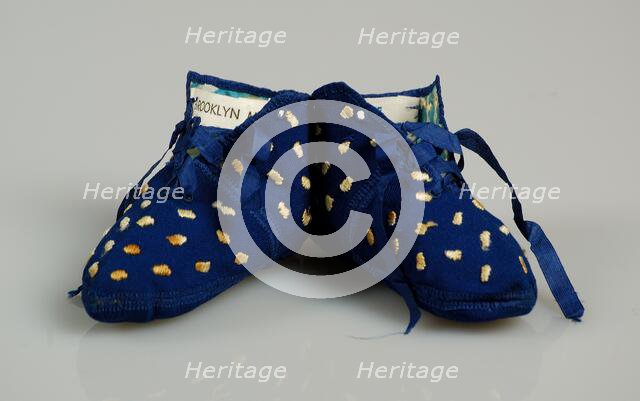 Bootees, American, 1860-80. Creator: Unknown.