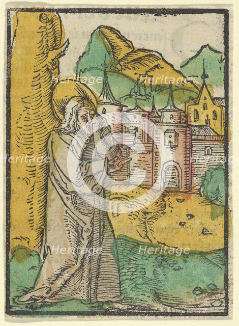 Christ Deploring Jerusalem, from Das Plenarium, 1517. Creator: Hans Schäufelein the Elder.