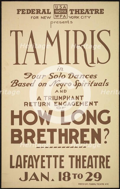 How Long Brethren?, [193-]. Creator: Unknown.