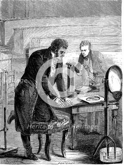 Hans Christian Oersted, Danish physicist, 1820 (c1880). Artist: Unknown