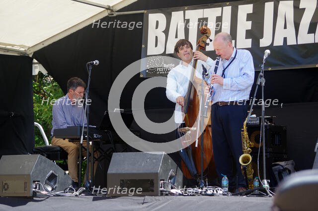 Alan Barnes Trio, Battle Jazz Weekend, Battle, East Sussex, 24 July 2022. Creator: Brian O'Connor.