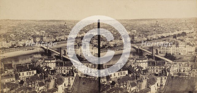 Panorama of Paris, between 1845 and 1855. Creator: Unknown.