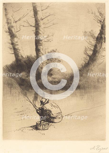 Angler (Le pecheur a la ligne). Creator: Alphonse Legros.