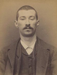 Bertho. François, élie. 26 ans, né le 30/9/67 à Jallais (Maine & Loire). Employé. Anarchis..., 1894. Creator: Alphonse Bertillon.