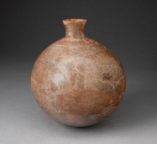 Bottle with Incised Feline Tooth Motif Around Neck, 650/150 B.C. Creator: Unknown.