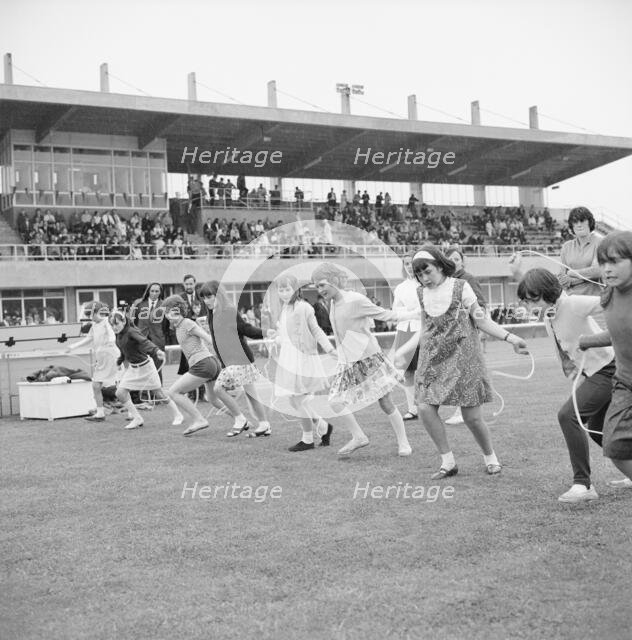 Copthall Stadium, Hendon, Barnet, London, 25/06/1966. Creator: John Laing plc.