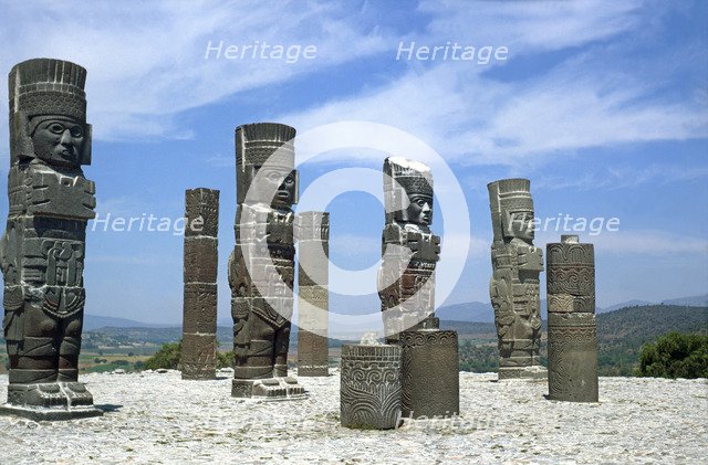 Tula, religious civic center of the Toltec culture founded around 900 BC. JC, under the name Toll…