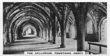 The Cellarium, Fountains Abbey, Yorkshire, c1920s. Artist: Unknown