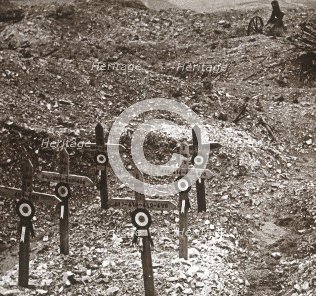 Destroyed battery, Fort Vaux, northern France, c1914-c1918. Artist: Unknown.