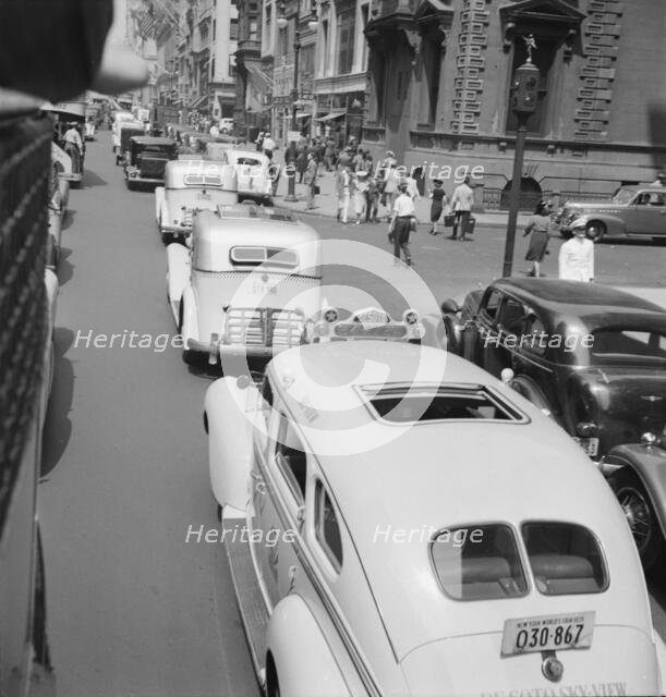 Fifth Avenue approaching 47th Street, New York City, New York, 1939. Creator: Dorothea Lange.