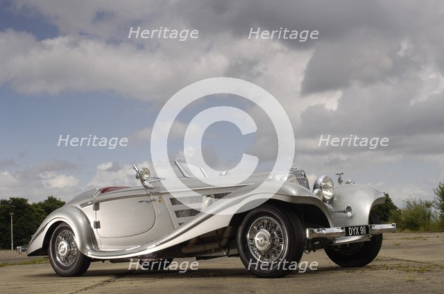 1937 Mercedes Benz 540 k special roadster. Artist: Simon Clay.