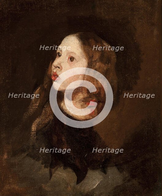 Portrait of Maria Michalowska, c1853. Creator: Piotr Michalowski.