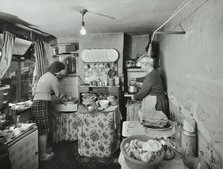 47 Monier Street, Poplar, London: kitchen in dilapidated condition, 1962. Creator: Unknown.