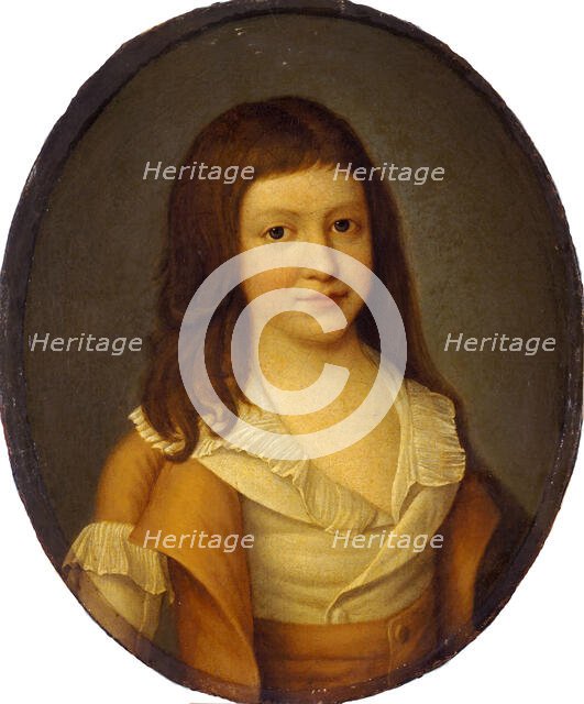 Portrait of Louis-Charles, Prince Royal of France (1785-1795), Early 1790s. Creator: Anonymous.