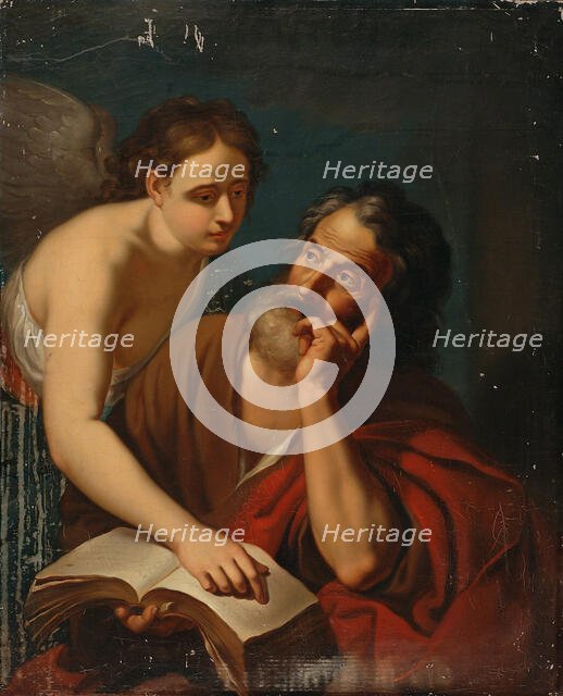 Matthew the Evangelist and the Angel, 1815-1849. Creator: Salomon Andersson.