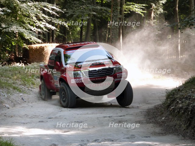 Toyota Hi Lux rally car at Goodwood Festival of Speed 2013 Artist: Unknown.