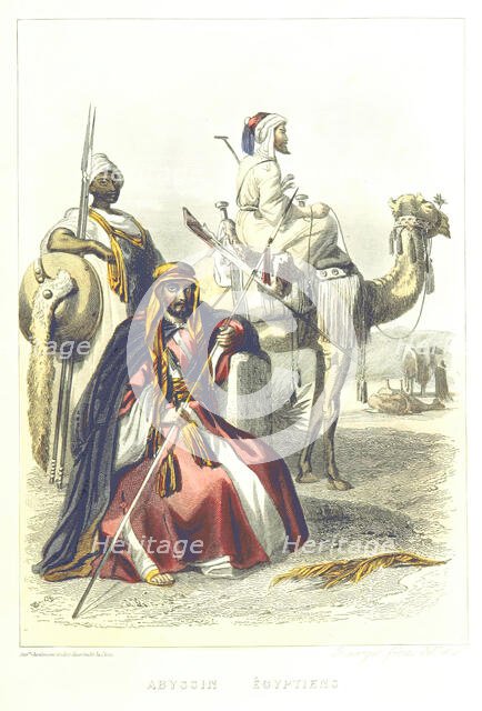 Abyssinian - Egyptians, 1858.  Creators: Rouargue Brothers, Émile Rouargue, Adolphe Rouargue.