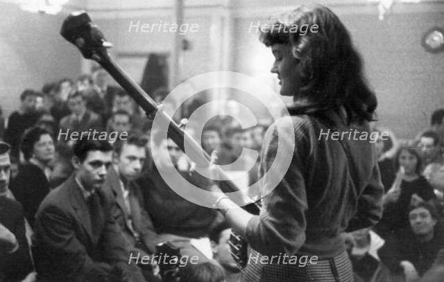 Peggy Seeger, Enterprise Public House, Long Acre, London, late 1950s-early 1960s. Artist: Eddis Thomas
