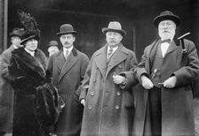 Mme. V. de Valenzuela, R. Reyes Jr., Gen. R. Reyes, J.M. Eder, 1913. Creator: Bain News Service.