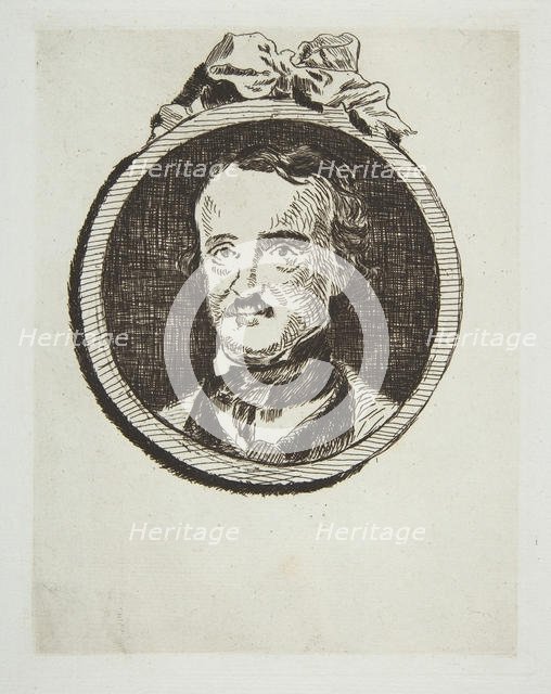 Portrait of Edgar Allan Poe, 1876. Creator: Edouard Manet.