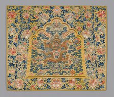 Panel (Furnishing Fabric), China, Qing dynasty(1644-1911), 1860/80. Creator: Unknown.